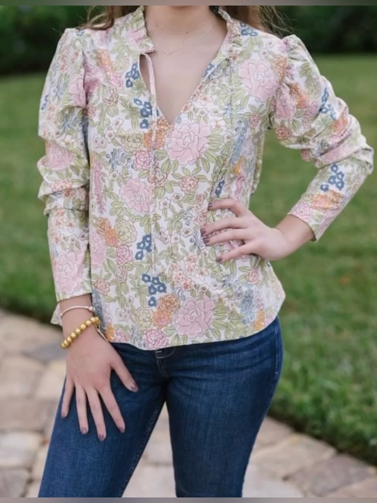 Smith & Quinn Tops - Smith & quinn bohemian top poplin tuckernuck pomander hill house quince brochu S